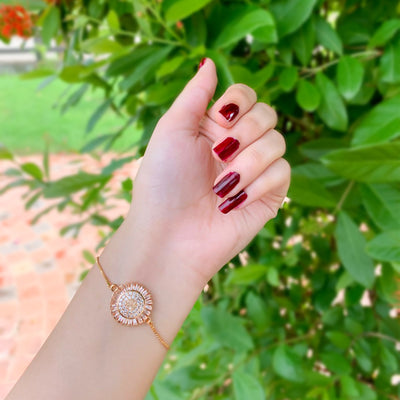 Golden Sunburst Slider Bracelet